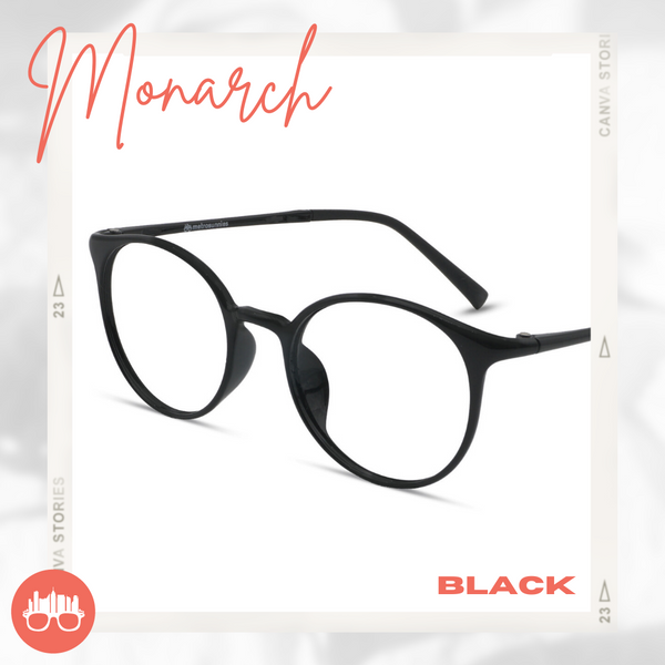 MetroSunnies Monarch Specs (Black) / Con-Strain Blue Light / Versairy / Anti-Radiation Eyeglasses