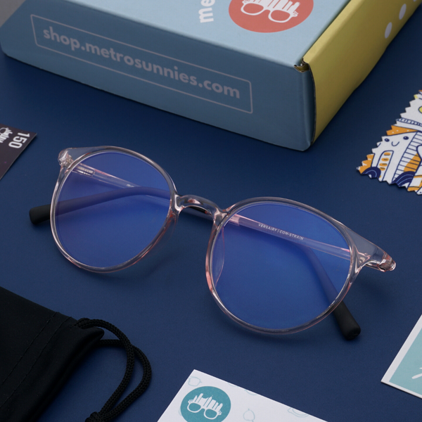 MetroSunnies Monarch (Plum) / Con-Strain PRO Photochromic Blue Light / Versairy / UV400 / Anti-Radiation