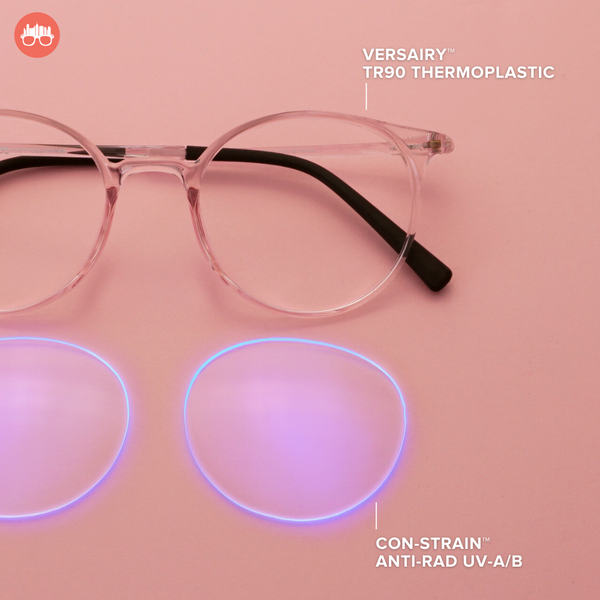 MetroSunnies Monarch (Plum) / Con-Strain PRO Photochromic Blue Light / Versairy / UV400 / Anti-Radiation