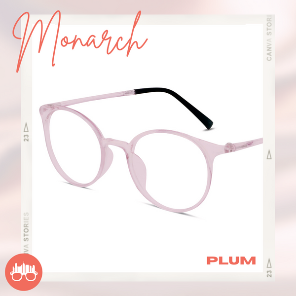 MetroSunnies Monarch (Plum) / Con-Strain PRO Photochromic Blue Light / Versairy / UV400 / Anti-Radiation