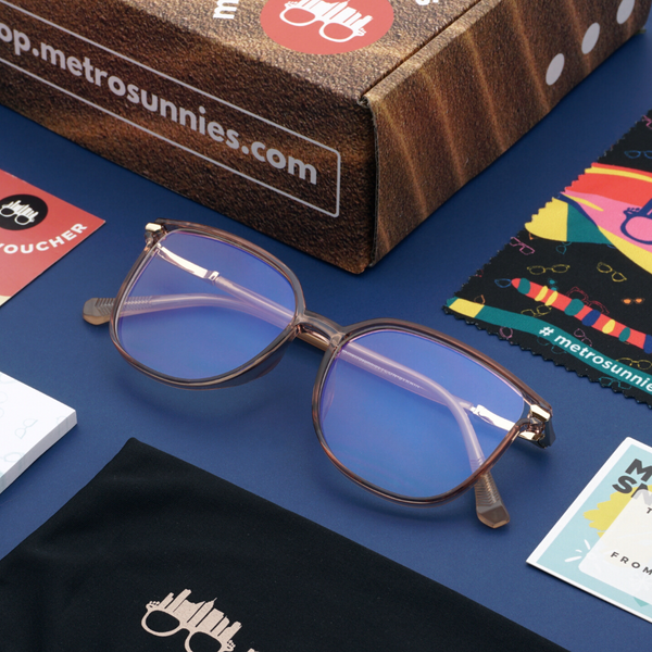 MetroSunnies Nadia Specs (Clear) / Con-Strain Blue Light / Versairy / Anti-Radiation Eyeglasses
