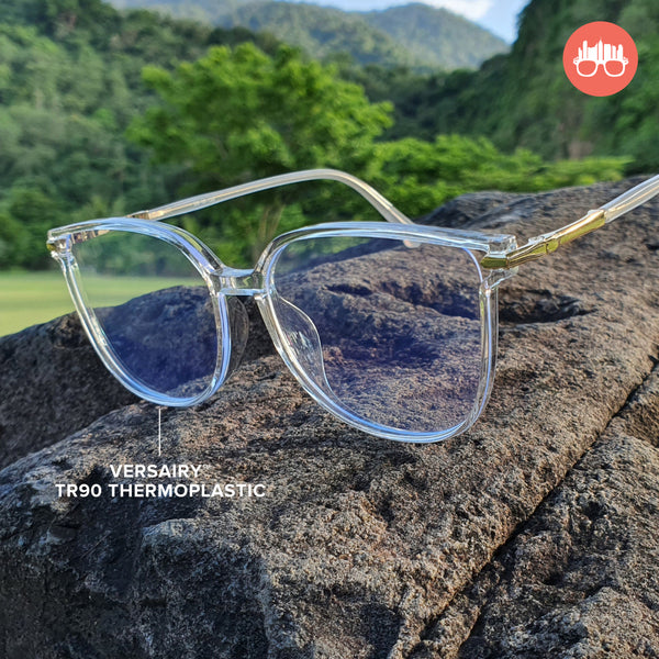 MetroSunnies Nadia Specs (Champagne) / Con-Strain Blue Light / Versairy / Anti-Radiation Eyeglasses
