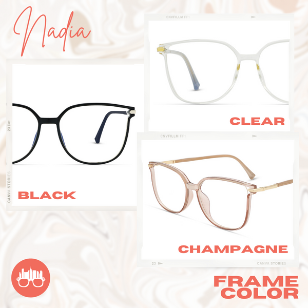 MetroSunnies Nadia Specs (Clear) / Con-Strain Blue Light / Versairy / Anti-Radiation Eyeglasses