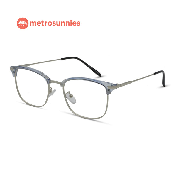MetroSunnies Nathan Specs (Azure) / Replaceable Lens / Eyeglasses for Men and Women