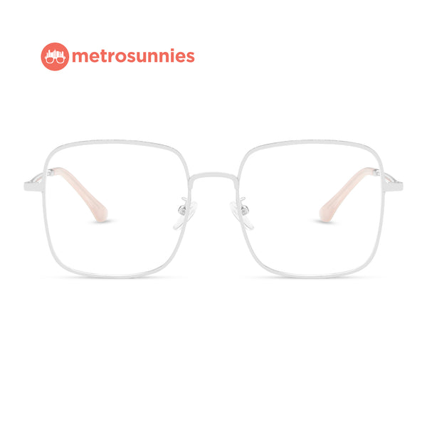 MetroSunnies Oslo Specs (Silver) / Con-Strain Blue Light / Anti-Radiation Computer Eyeglasses