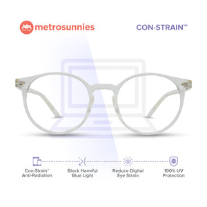 MetroSunnies Otis Specs (Clear) / Con-Strain Blue Light / Versairy / Anti-Radiation Eyeglasses