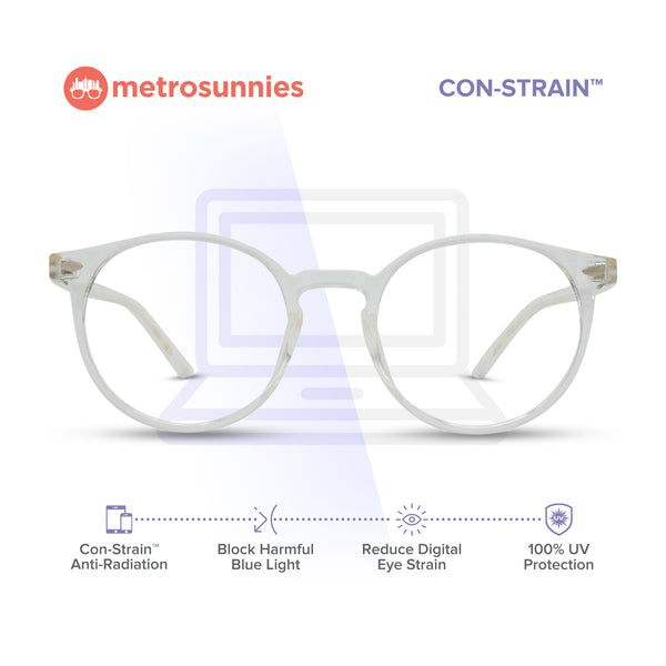 MetroSunnies Otis Specs (Clear) / Con-Strain Blue Light / Versairy / Anti-Radiation Eyeglasses