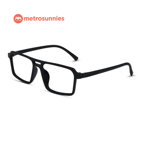 MetroSunnies Paco Specs (Black) / Replaceable Lens / Eyeglasses for Men and Women