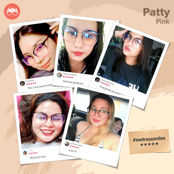 MetroSunnies Patty Specs (Pink) / Con-Strain Blue Light / Anti-Radiation Computer Eyeglasses