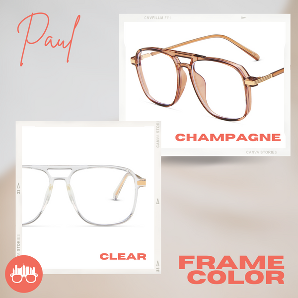 MetroSunnies Paul Specs (Clear) / Con-Strain Blue Light / Versairy / Anti-Radiation Eyeglasses