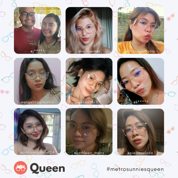 MetroSunnies Queen Specs (Peach) / Con-Strain Blue Light / Versairy / Anti-Radiation Eyeglasses