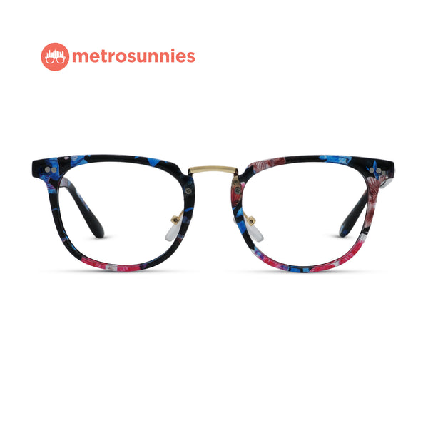 MetroSunnies Raine Specs (Flora) / Replaceable Lens / Eyeglasses for Men and Women