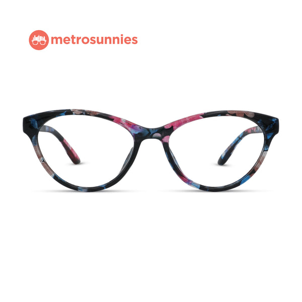 MetroSunnies Raquel Specs (Flora) / Replaceable Lens / Eyeglasses for Men and Women