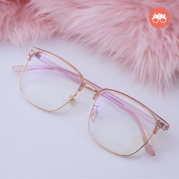 MetroSunnies Reed Specs (Peach) / Con-Strain Blue Light / Anti-Radiation Computer Eyeglasses