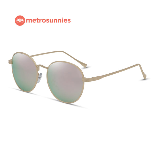MetroSunnies Richard Sunnies (Rose Gold) / Sunglasses with UV400 Protection / Fashion Eyewear Unisex