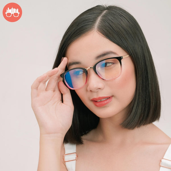 MetroSunnies River Specs (Pink) / Con-Strain Blue Light / Anti-Radiation Computer Eyeglasses