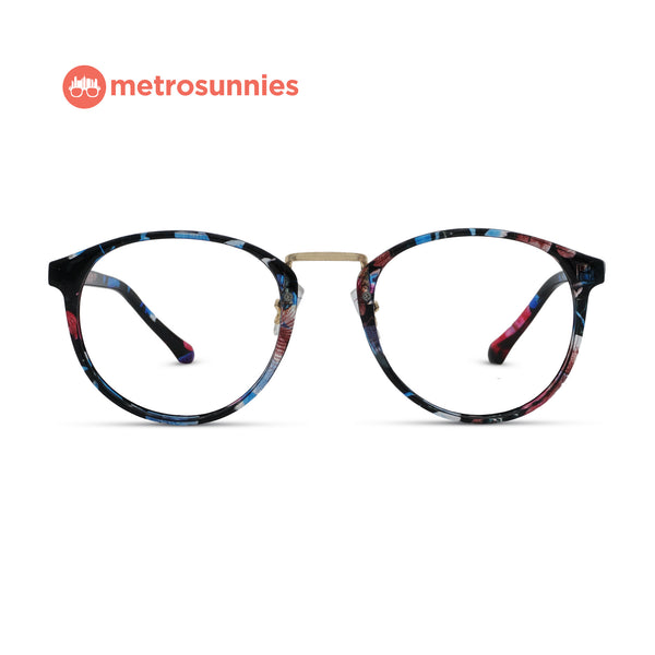 MetroSunnies Robin Specs (Flora) / Replaceable Lens / Eyeglasses for Men and Women