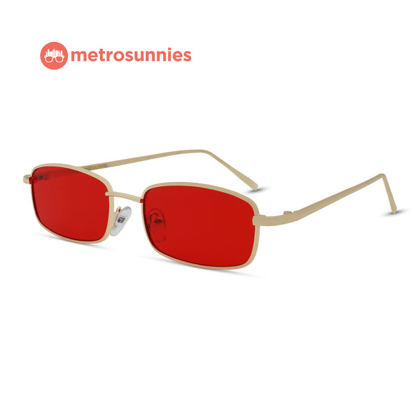 MetroSunnies Rocky Sunnies (Vermillion) / Sunglasses with UV400 Protection / Fashion Eyewear Unisex