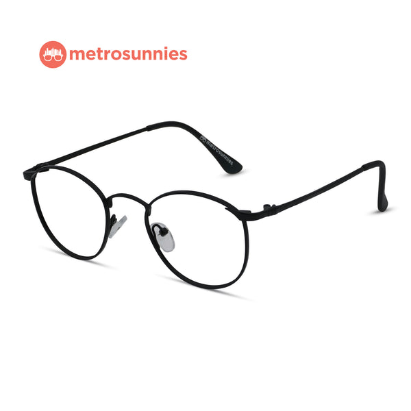 MetroSunnies Royce Specs (Black) / Replaceable Lens / Eyeglasses for Men and Women