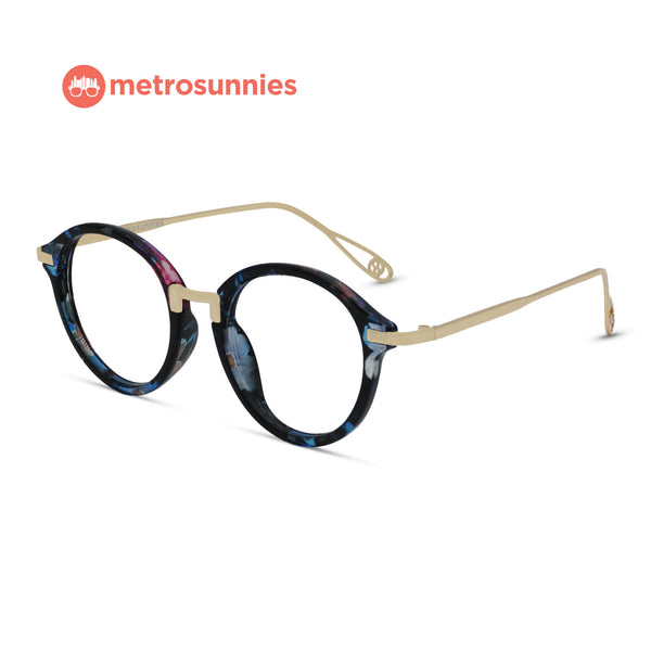 MetroSunnies Rue Specs (Flora) / Replaceable Lens / Eyeglasses for Men and Women