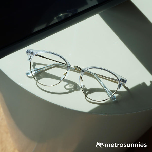 MetroSunnies Sasha Specs (Azure) / Replaceable Lens / Eyeglasses for Men and Women