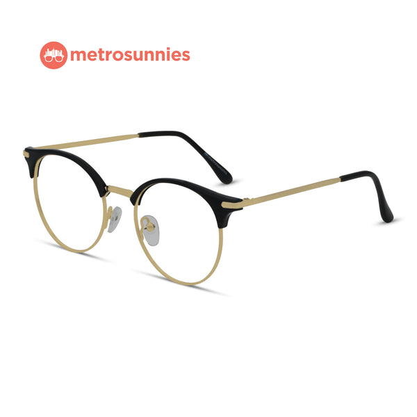 MetroSunnies Selene Specs (Black) / Replaceable Lens / Eyeglasses for Men and Women