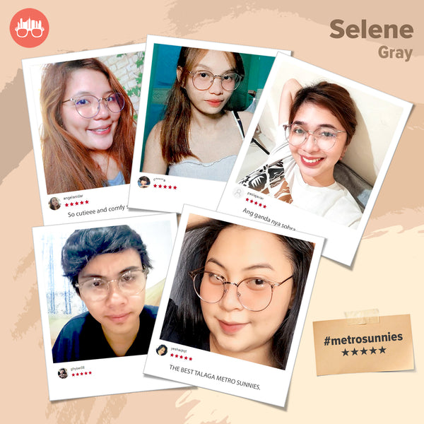 MetroSunnies Selene Specs (Gray) / Con-Strain Blue Light / Anti-Radiation Computer Eyeglasses