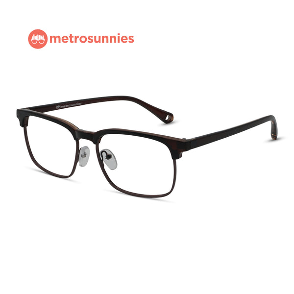 MetroSunnies Serge Specs (Brown) / Replaceable Lens / Eyeglasses for Men and Women
