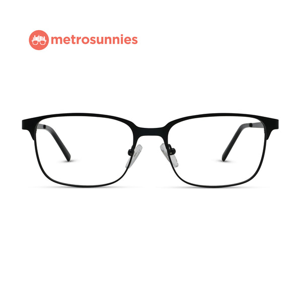 MetroSunnies Skyler Specs (Black) / Replaceable Lens / Eyeglasses for Men and Women