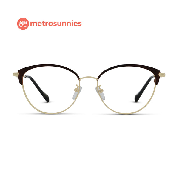 MetroSunnies Sloane Specs (Brick) / Replaceable Lens / Versairy Ultralight Weight / Eyeglasses