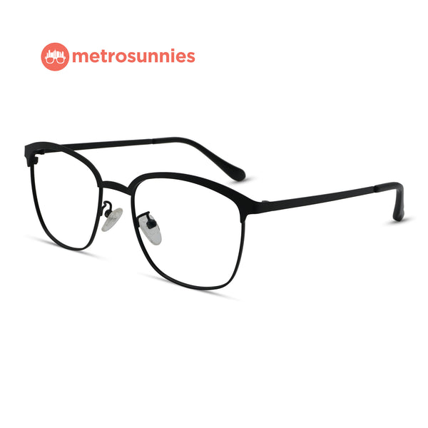MetroSunnies Stan Specs (Black) / Replaceable Lens / Eyeglasses for Men and Women