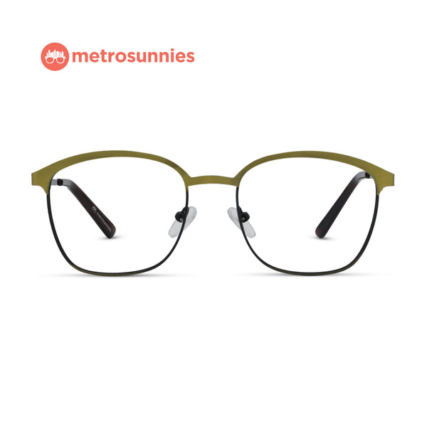 MetroSunnies Stan Specs (Gold) / Replaceable Lens / Eyeglasses for Men and Women