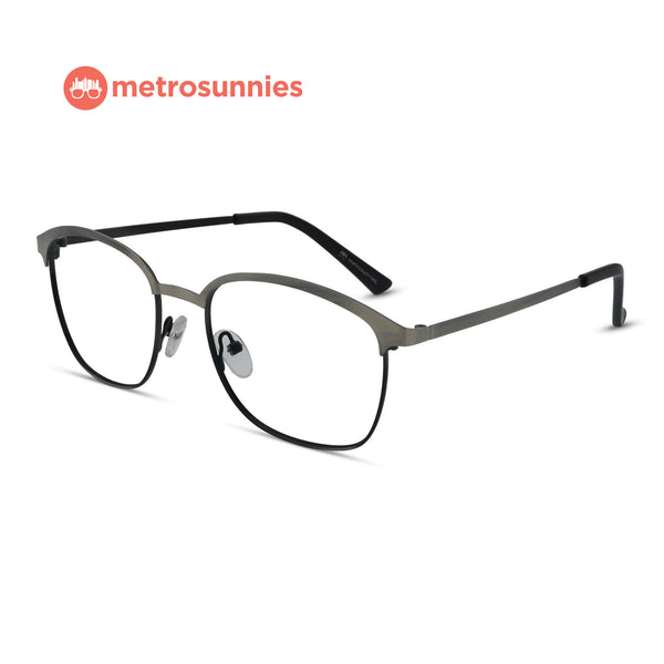 MetroSunnies Stan Specs (Gray) / Replaceable Lens / Eyeglasses for Men and Women