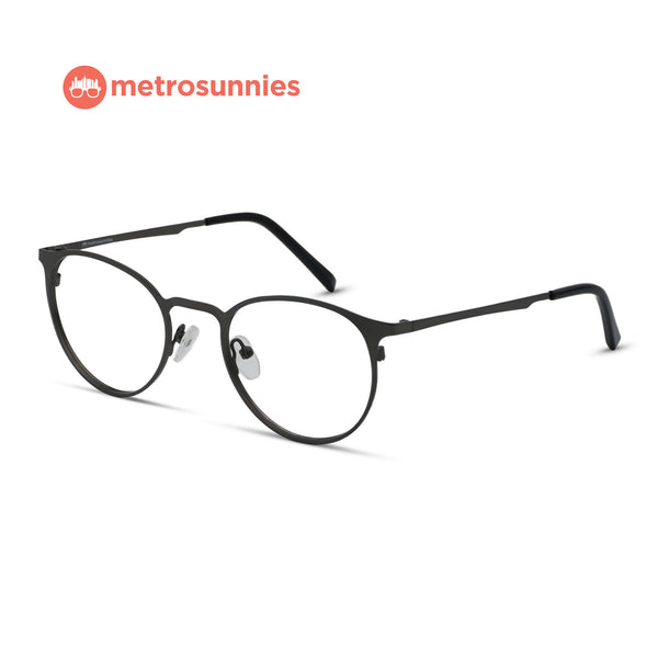 MetroSunnies Steve Specs (Gun) / Con-Strain Blue Light / Anti-Radiation Computer Eyeglasses
