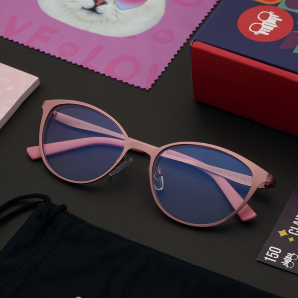 MetroSunnies Sylvia Specs (Pink) / Con-Strain Blue Light / Anti-Radiation Computer Eyeglasses