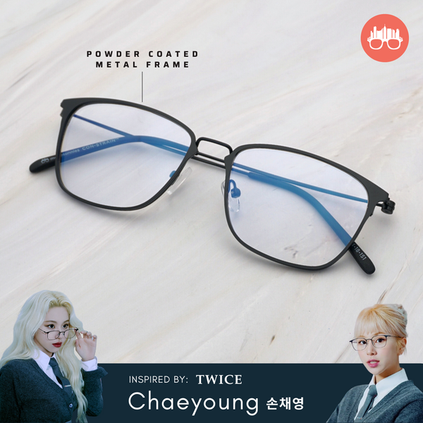 MetroSunnies Tatum Specs (Black) / Replaceable Lens / Eyeglasses for Men and Women
