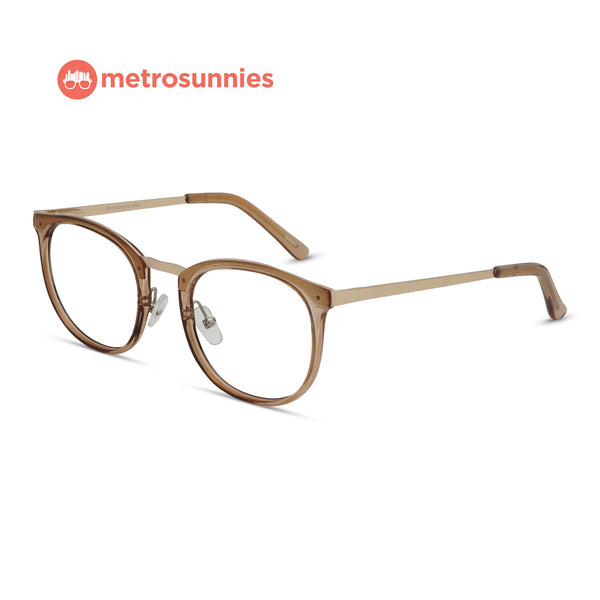 MetroSunnies Taylor Specs (Champagne) / Replaceable Lens / Eyeglasses for Men and Women