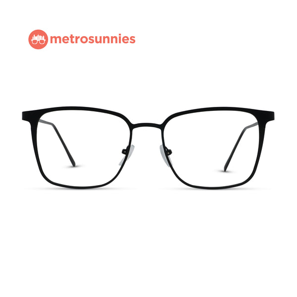 MetroSunnies Ted Specs (Black) / Replaceable Lens / Eyeglasses for Men and Women