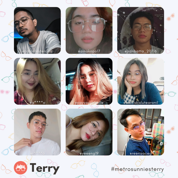 MetroSunnies Terry Specs (Silver) / Replaceable Lens / Eyeglasses for Men and Women