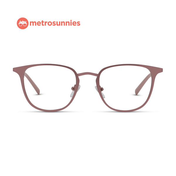 MetroSunnies Tori Specs (Pink) / Replaceable Lens / Eyeglasses for Men and Women