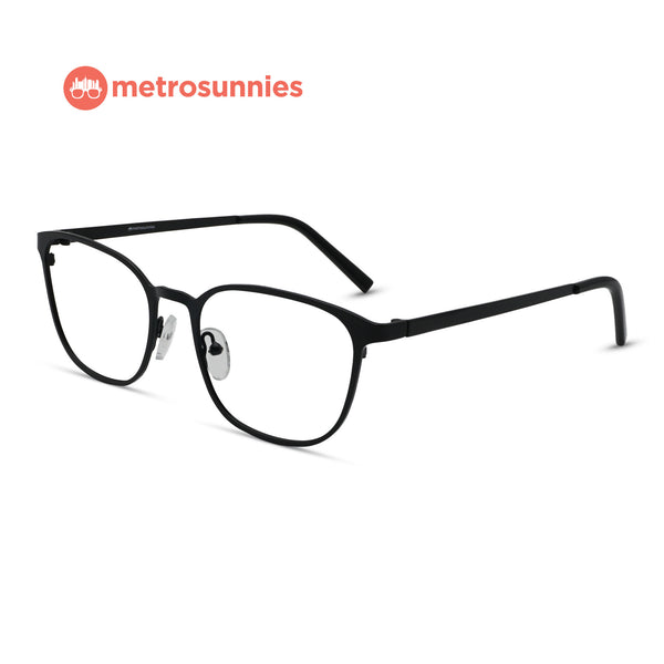 MetroSunnies Val Specs (Black) / Replaceable Lens / Eyeglasses for Men and Women