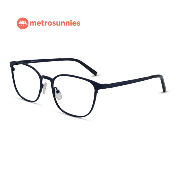 MetroSunnies Val Specs (Blue) / Replaceable Lens / Eyeglasses for Men and Women