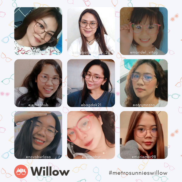 MetroSunnies Willow Specs (Sakura) / Replaceable Lens / Eyeglasses for Men and Women