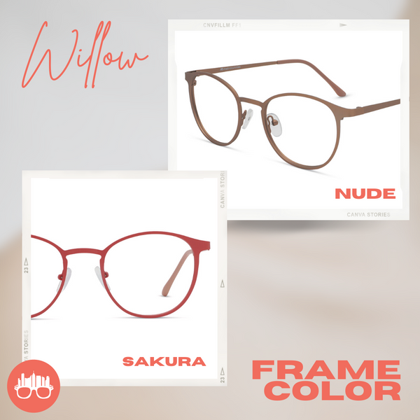 MetroSunnies Willow Specs (Nude) / Replaceable Lens / Eyeglasses for Men and Women