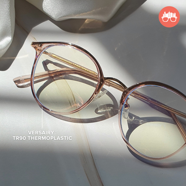 MetroSunnies Yuri Specs (Champagne) / Replaceable Lens / Eyeglasses for Men and Women