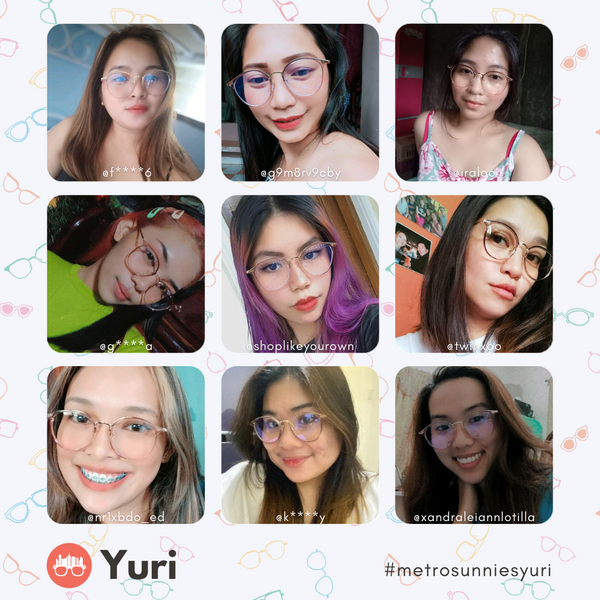 MetroSunnies Yuri Specs (Champagne) / Replaceable Lens / Eyeglasses for Men and Women