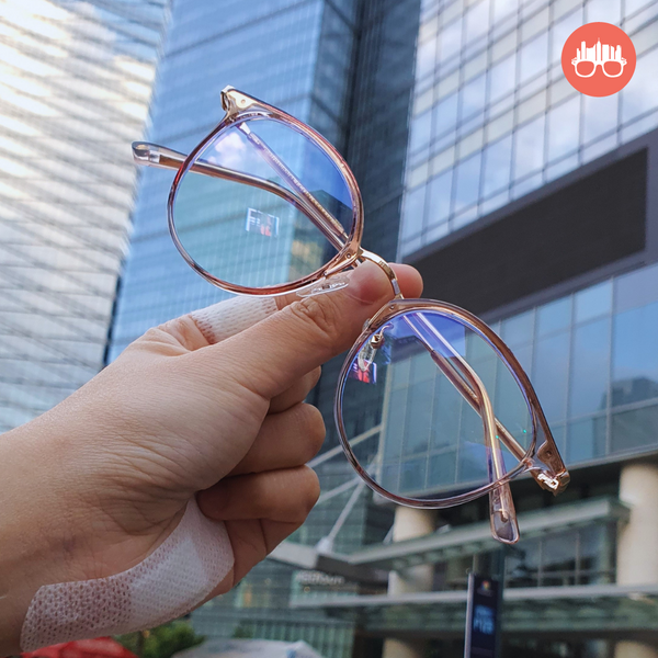 MetroSunnies Yuri Specs (Champagne) / Replaceable Lens / Eyeglasses for Men and Women