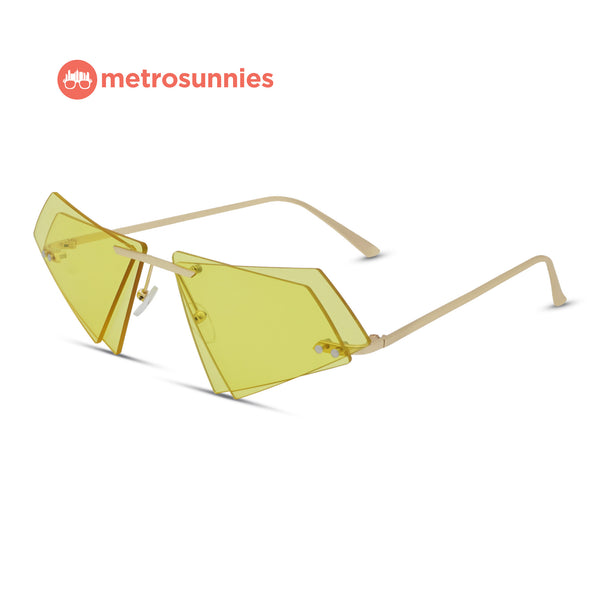 MetroSunnies Yves Sunnies (Honey) / Sunglasses with UV400 Protection / Fashion Eyewear Unisex