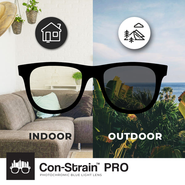 MetroSunnies Dreamer (Pink) / Con-Strain PRO Photochromic Blue Light / UV400 / Anti-Radiation