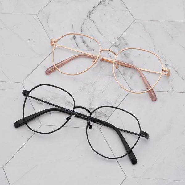 MetroSunnies David Specs (Rose Gold) / Con-Strain Blue Light / Anti-Radiation Computer Eyeglasses